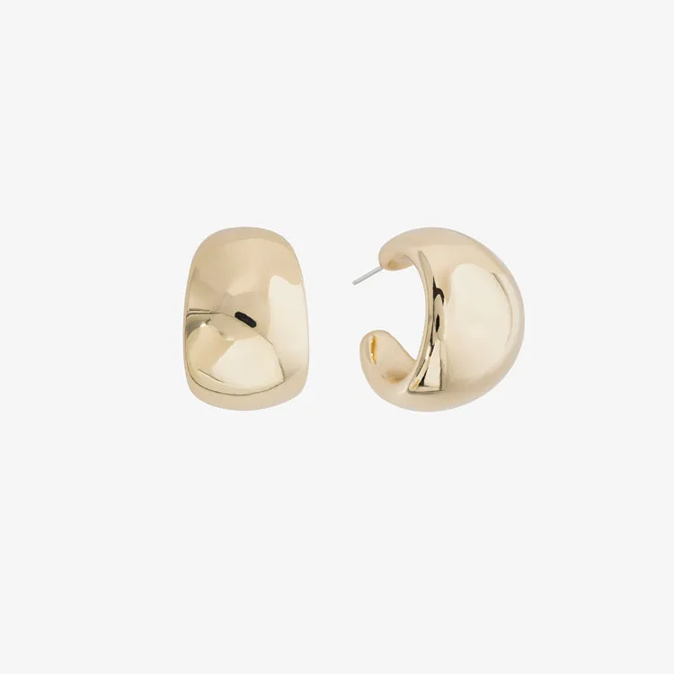 14K Gold Plated Chunky Kasumi Hoops