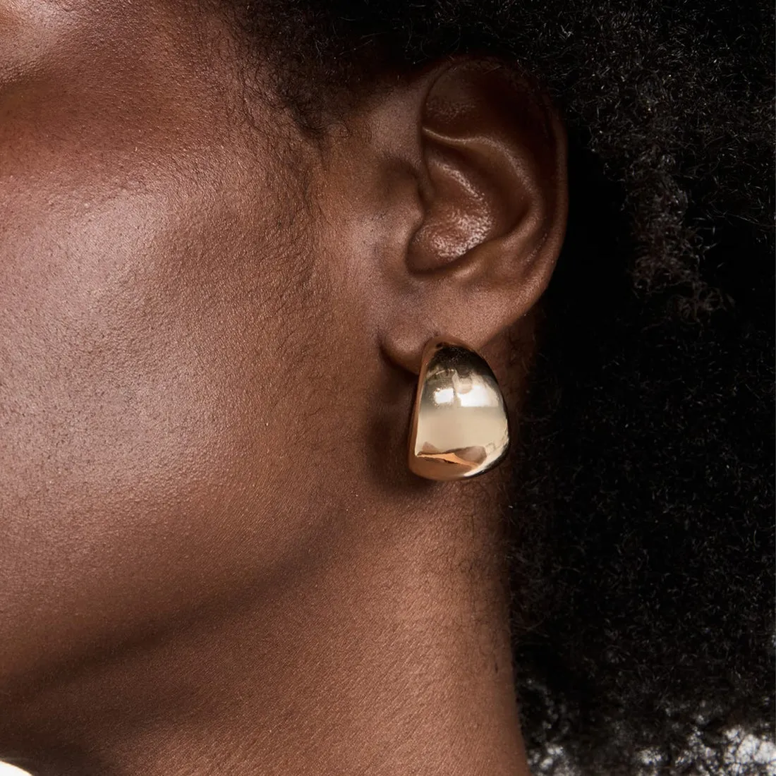 14K Gold Plated Chunky Kasumi Hoops