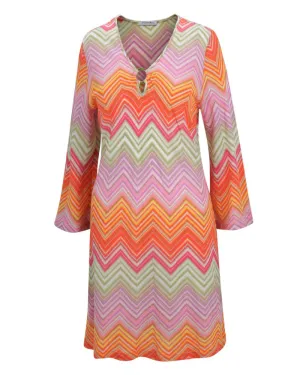 435/30536 Scicca Metallic Swim Tunic Cover Up