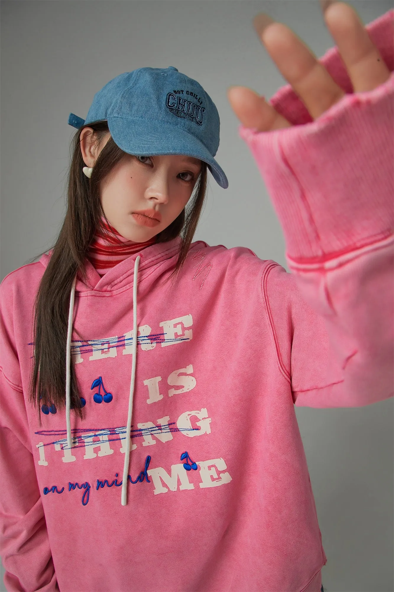 A Little Bit Extra Cherry Overfit Hoodie