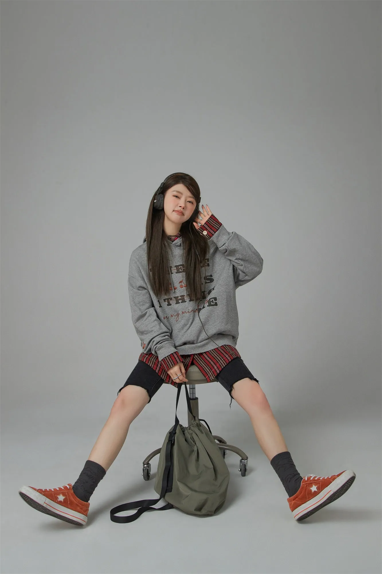 A Little Bit Extra Cherry Overfit Hoodie