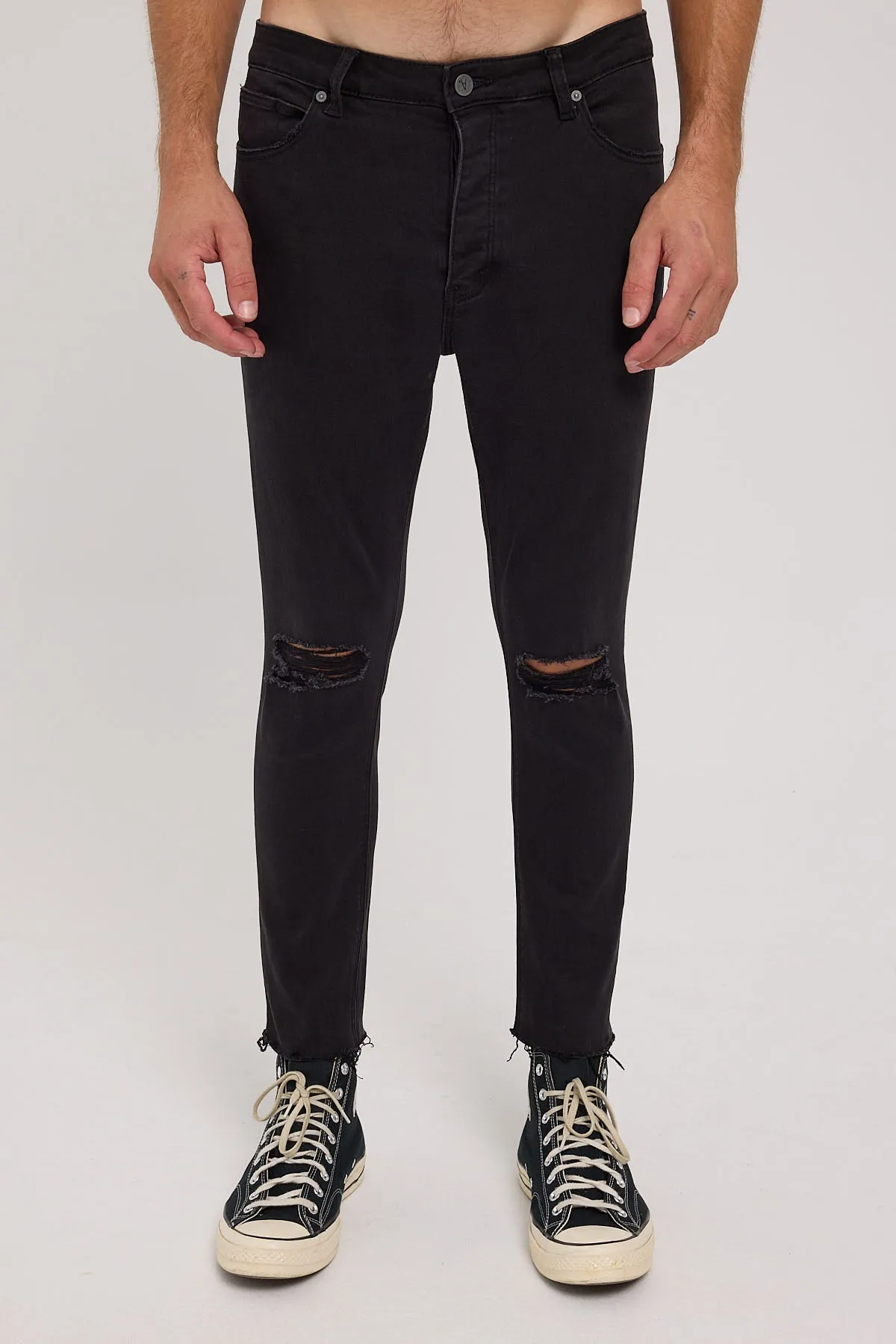Abrand A Turn Up Jean Smoky Black