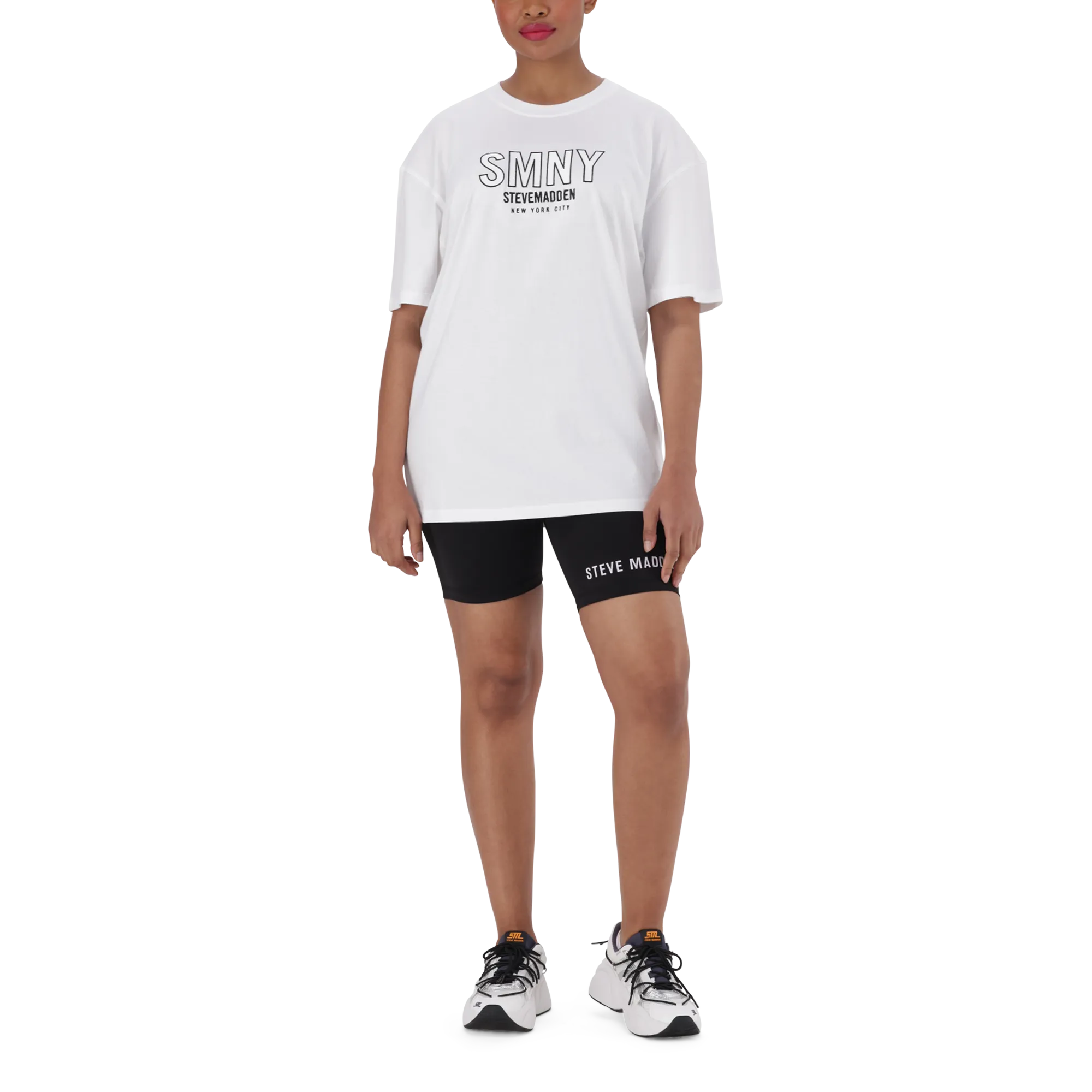 ATHENA WHITE OVERSIZED GRAPHIC T-SHIRT