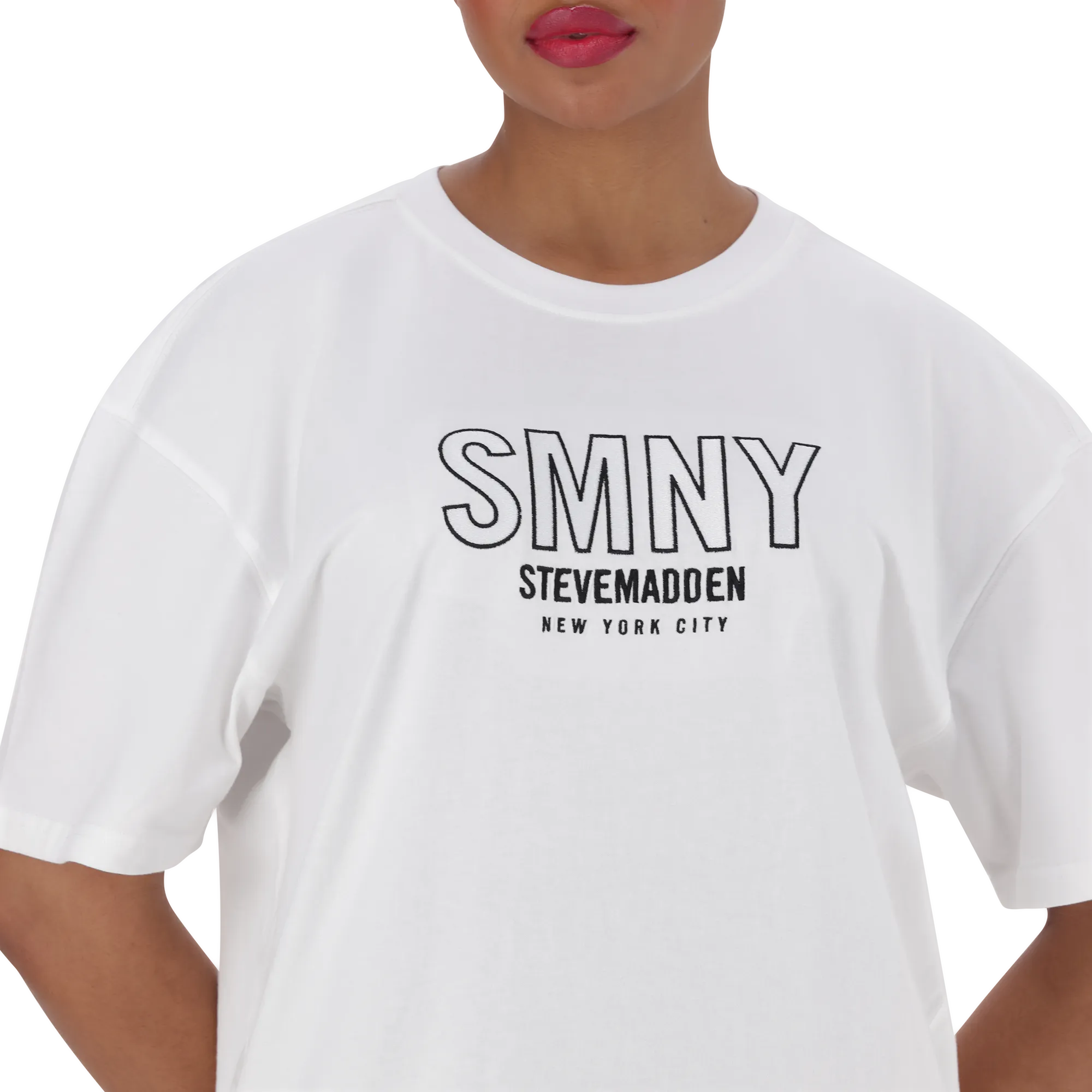 ATHENA WHITE OVERSIZED GRAPHIC T-SHIRT