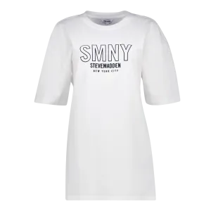 ATHENA WHITE OVERSIZED GRAPHIC T-SHIRT