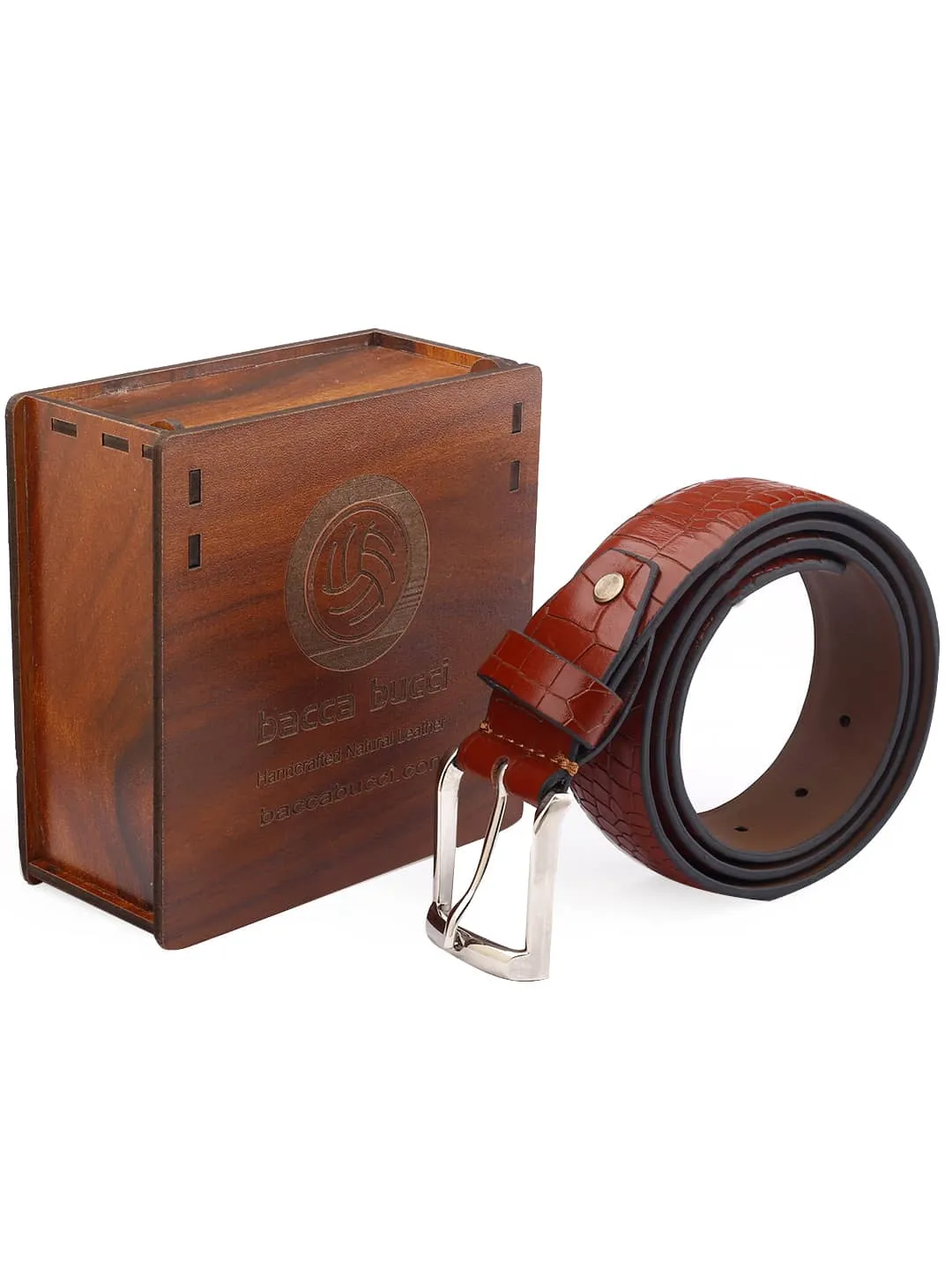 Bacca Bucci Men's Premium Leather Belt