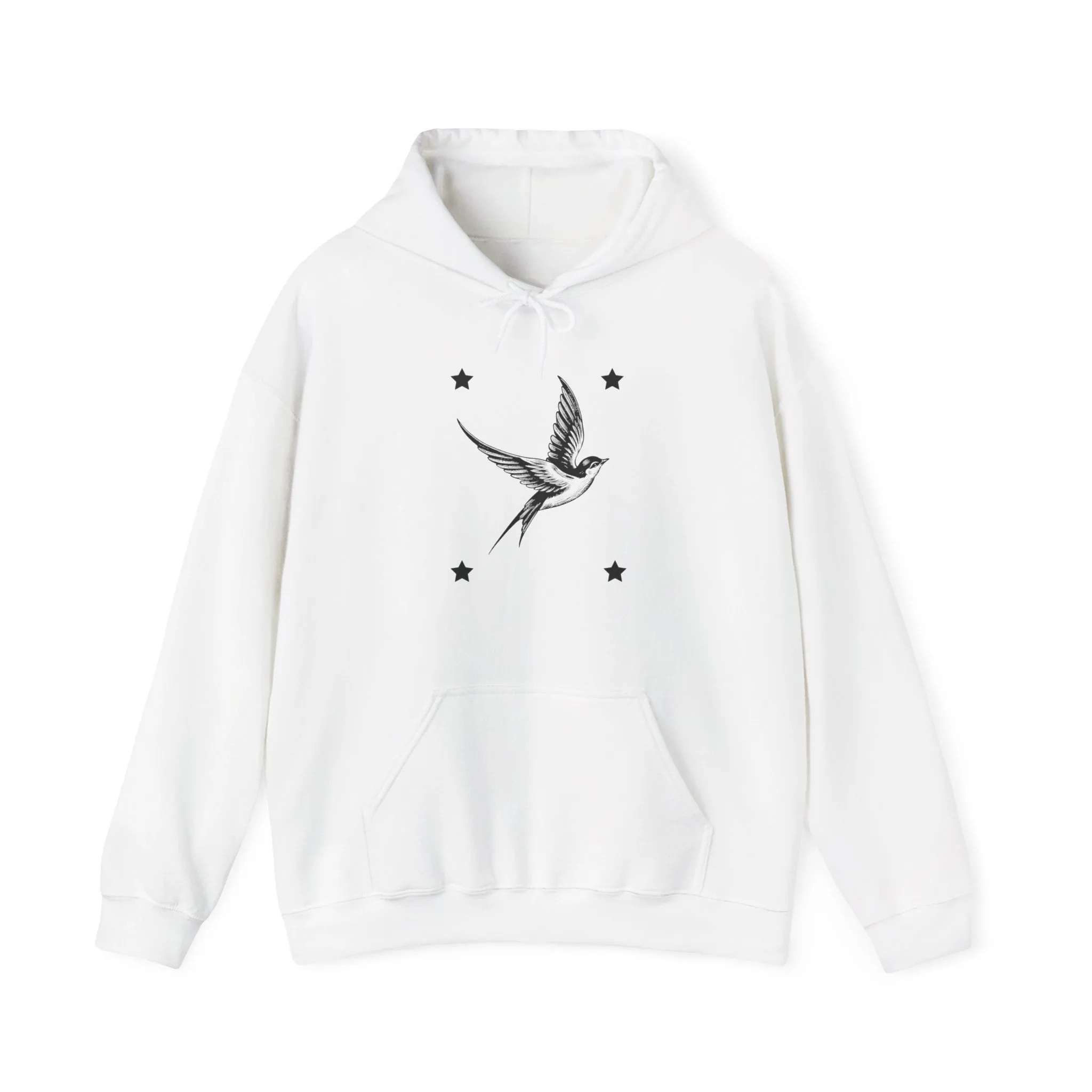 Bird and Stars Hooded Sweatshirt
