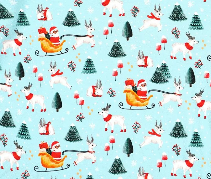 Boys Dark Santa Bamboo Holiday Pajamas