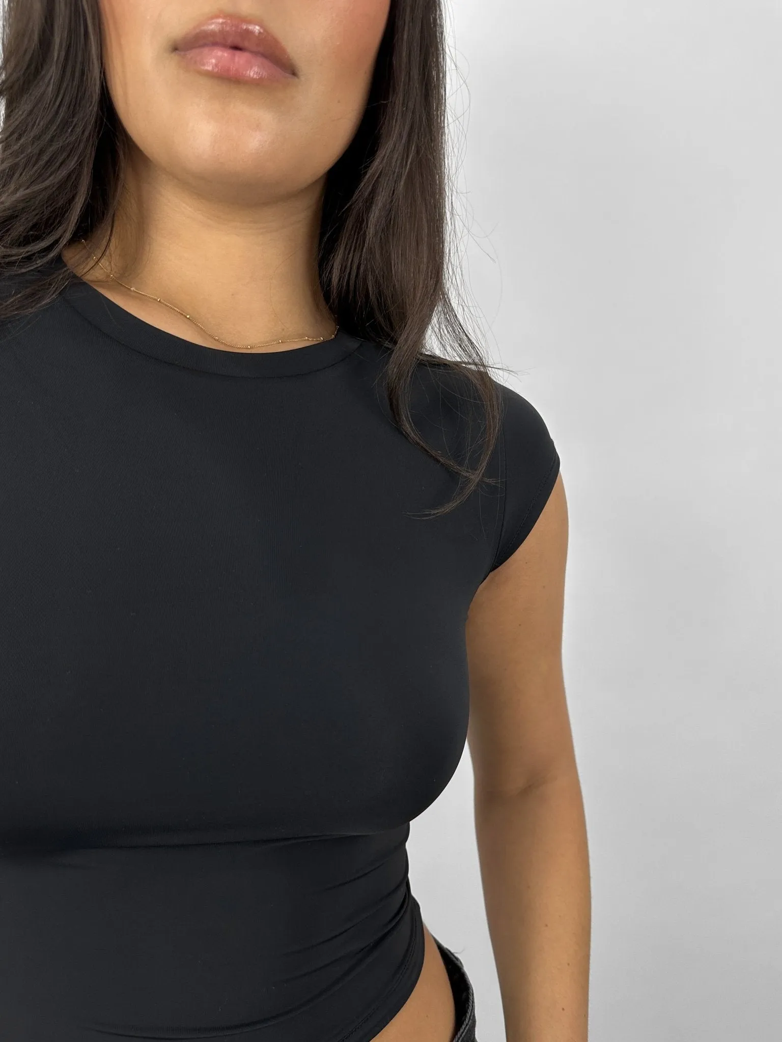 Cap Sleeve Crew Tee