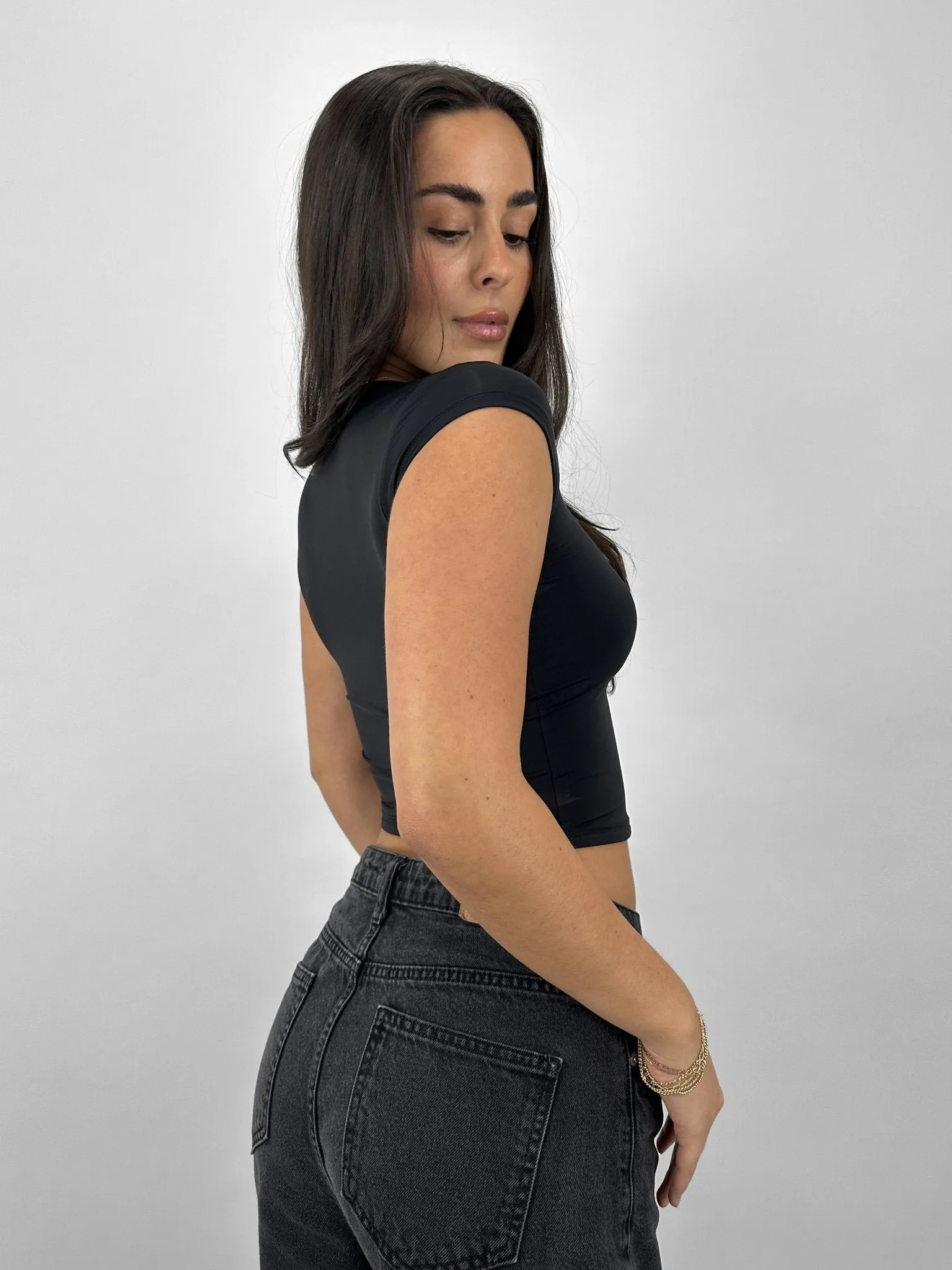 Cap Sleeve Crew Tee
