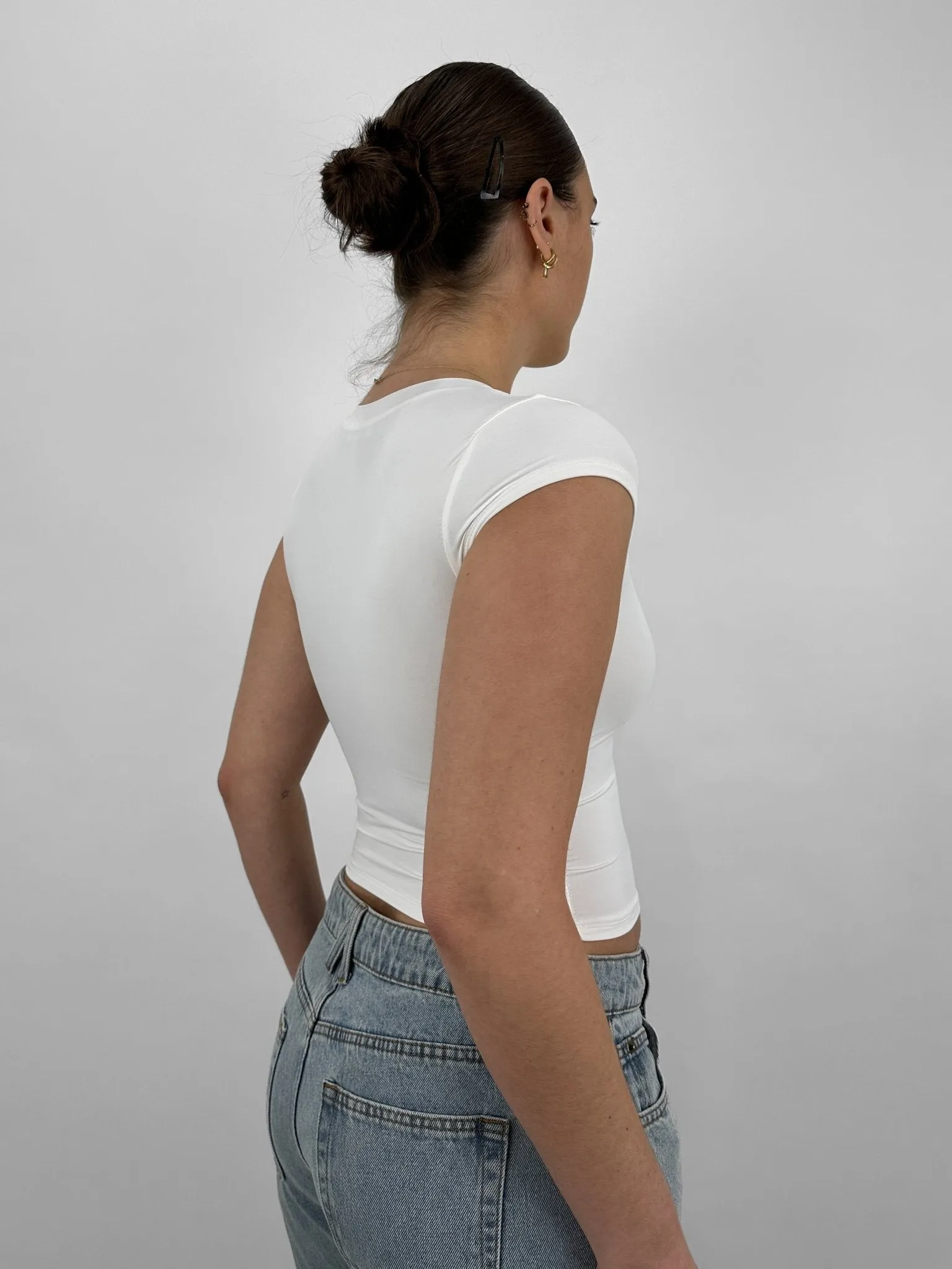 Cap Sleeve Crew Tee