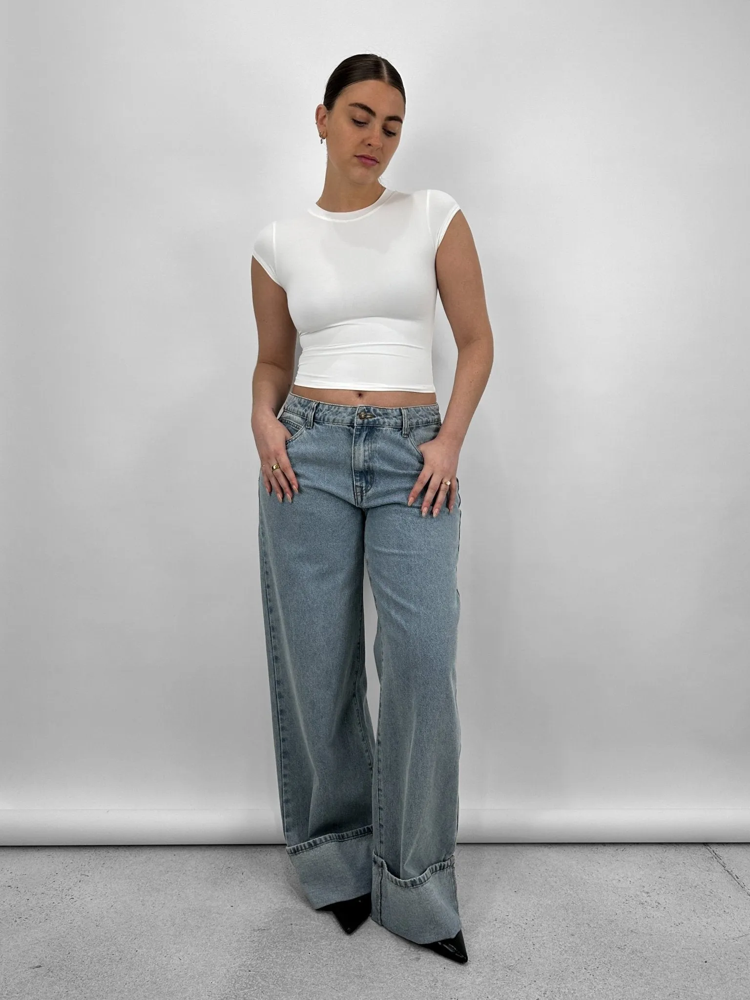 Cap Sleeve Crew Tee