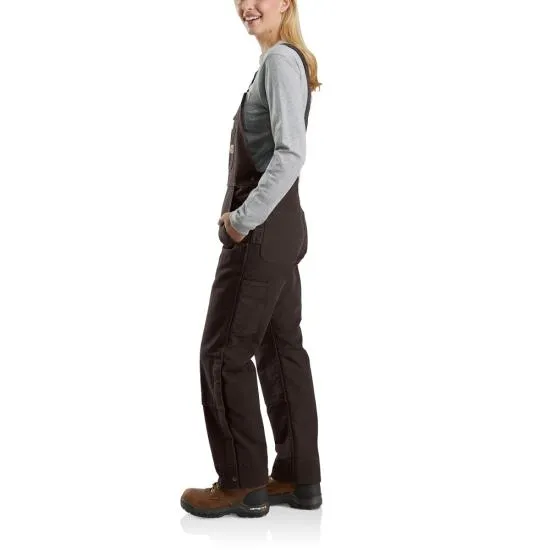 Carhartt 104049 Like New - Women's Washed Duck Bib Overalls - Quilt Lined