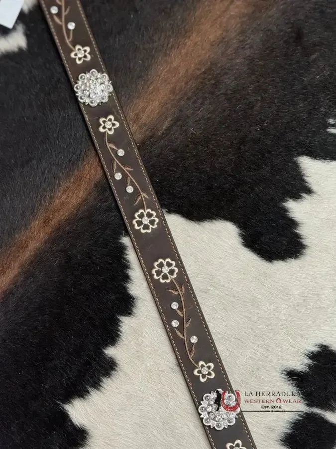 CINTURON PARA DAMA ARIAT FLOWER STONE & STITCH