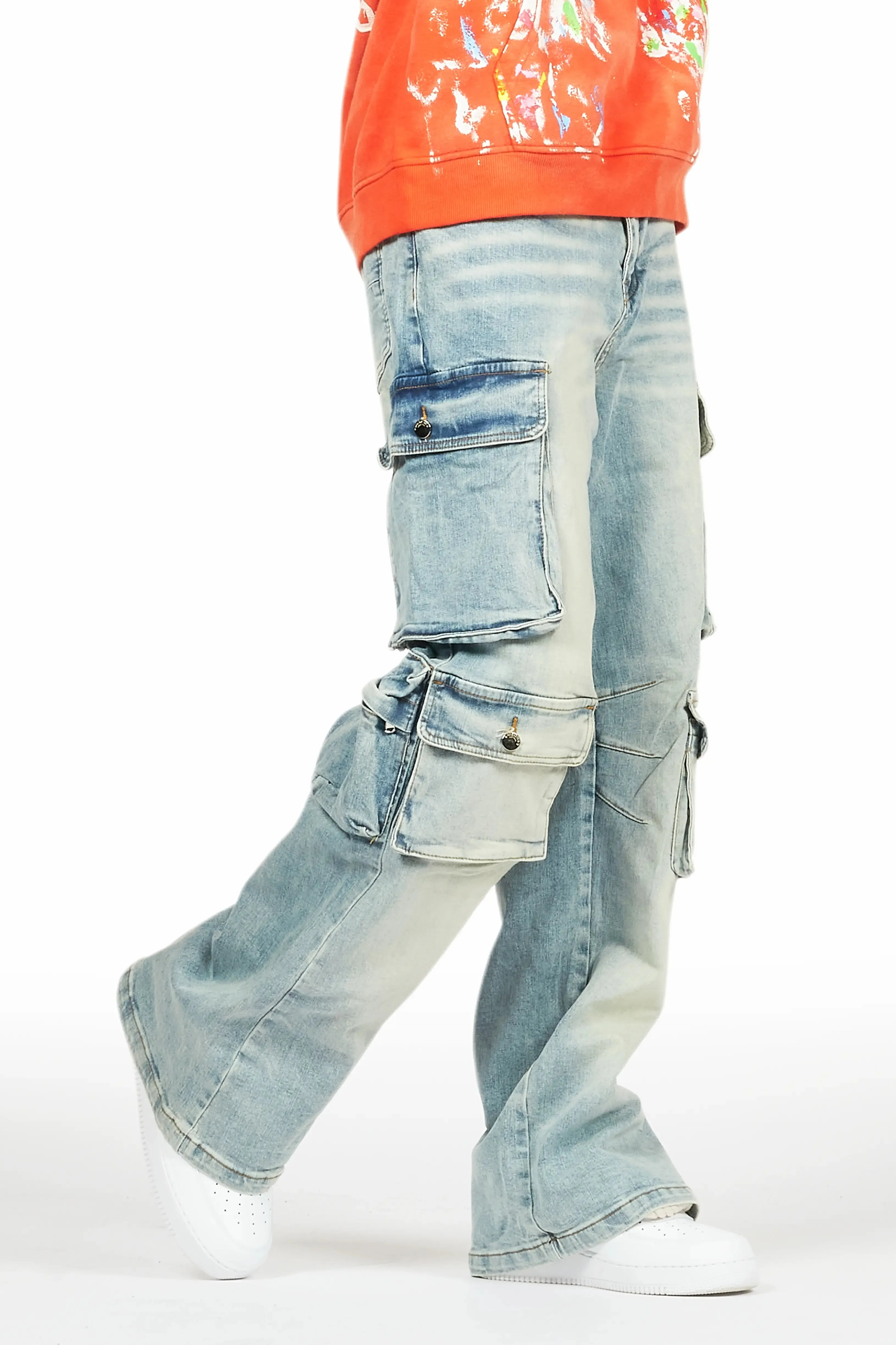 Cortie Blue Baggy Fit Jean