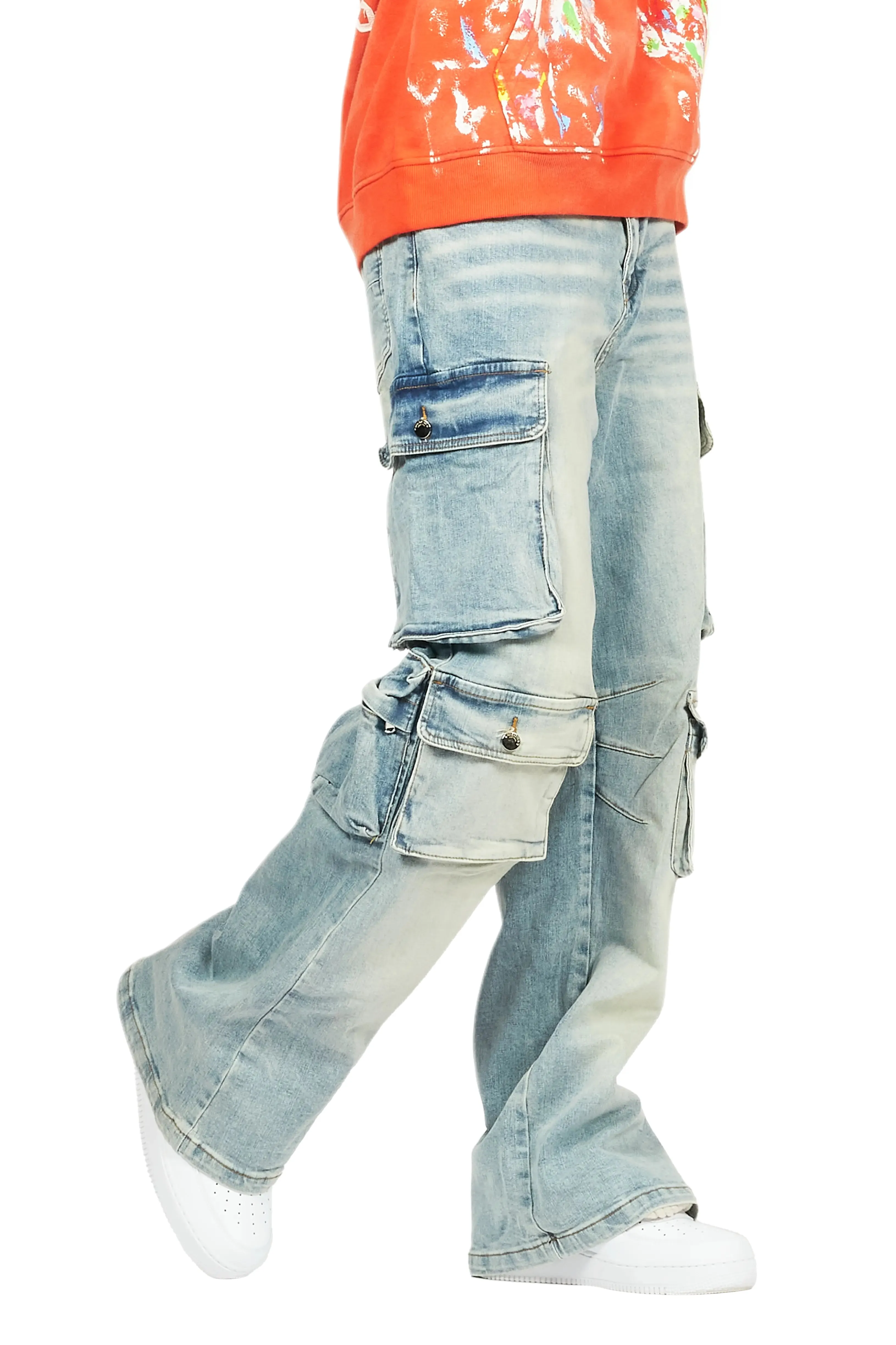 Cortie Blue Baggy Fit Jean