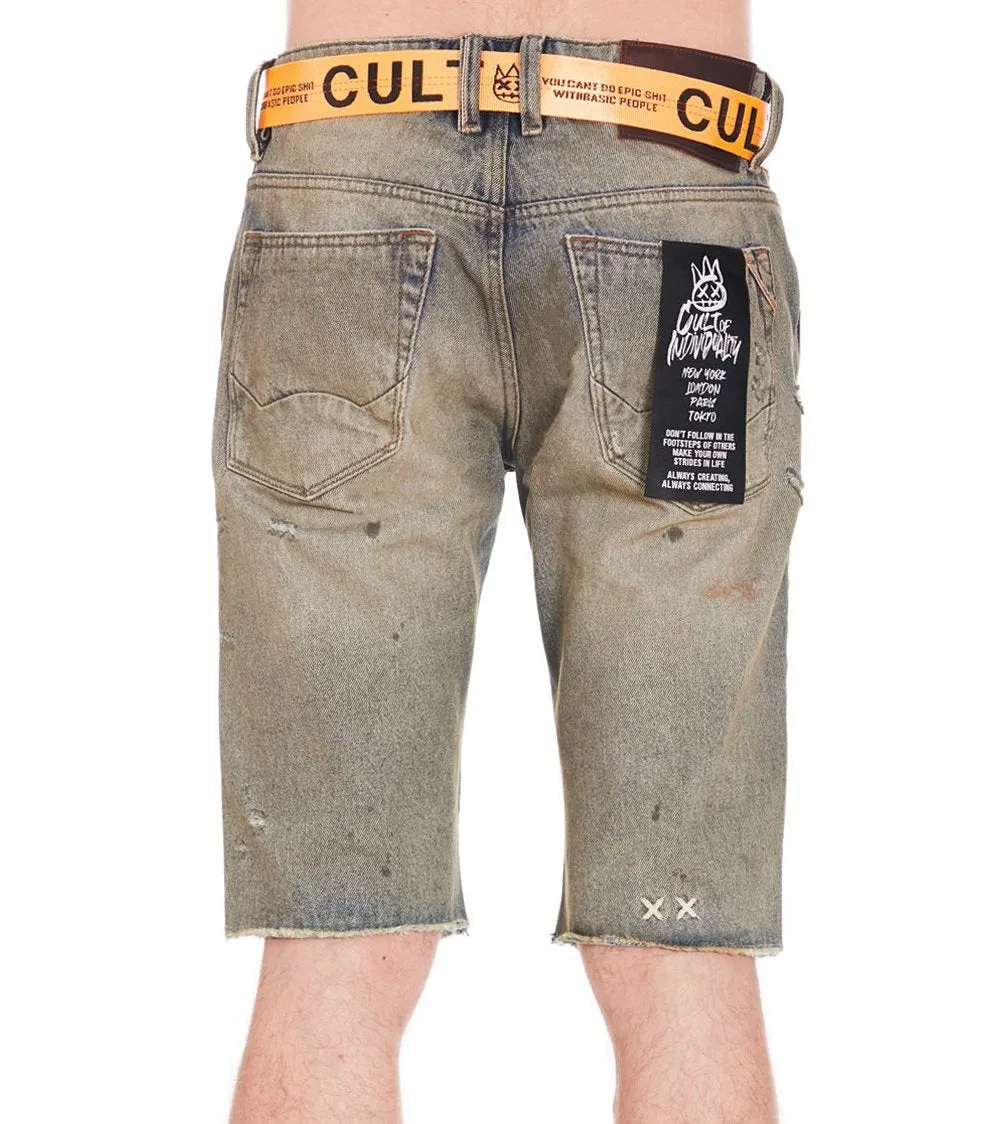 CULT BELTED ROCKER SHORT IN DUSK