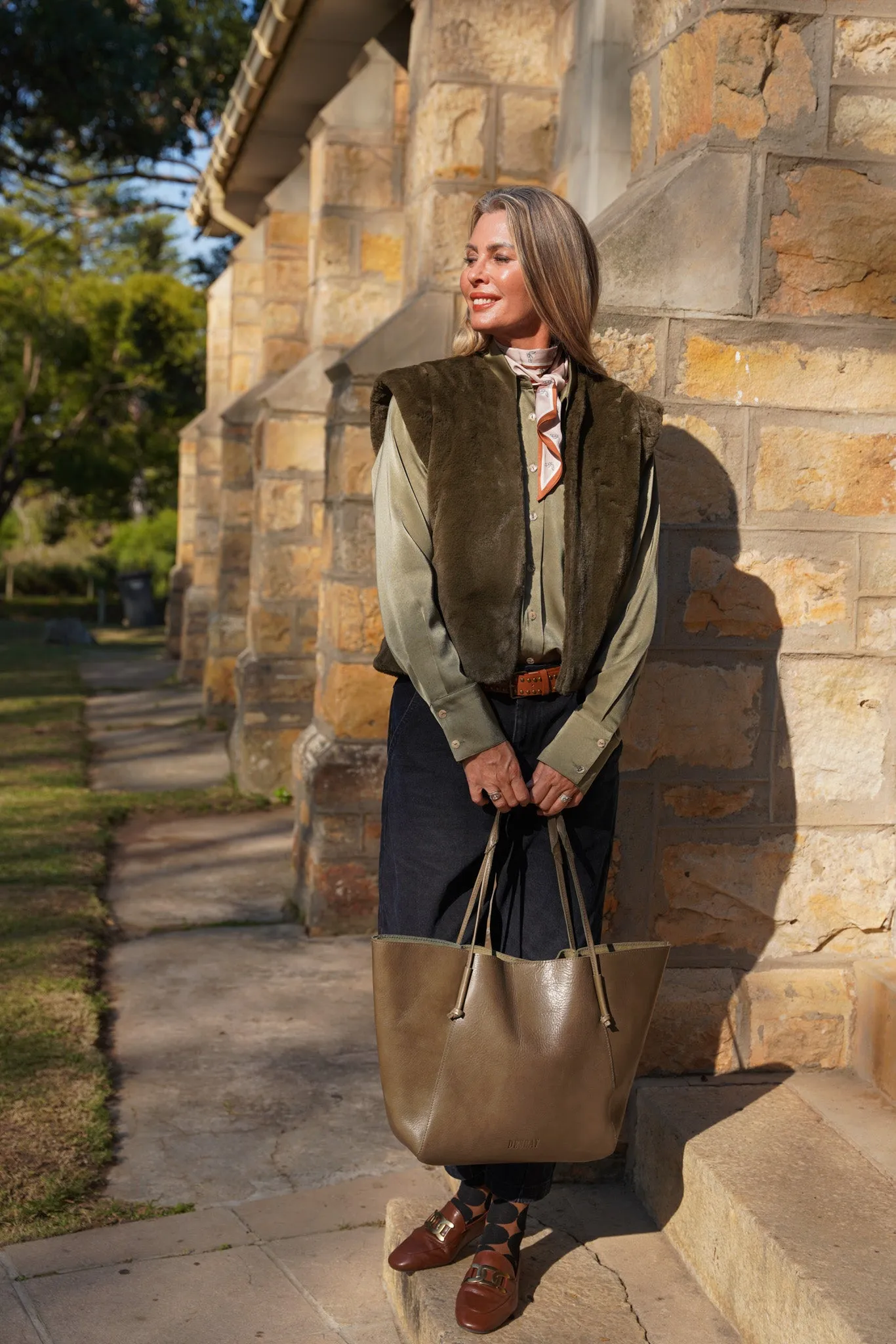 Dark Olive Luxe Cropped Gilet