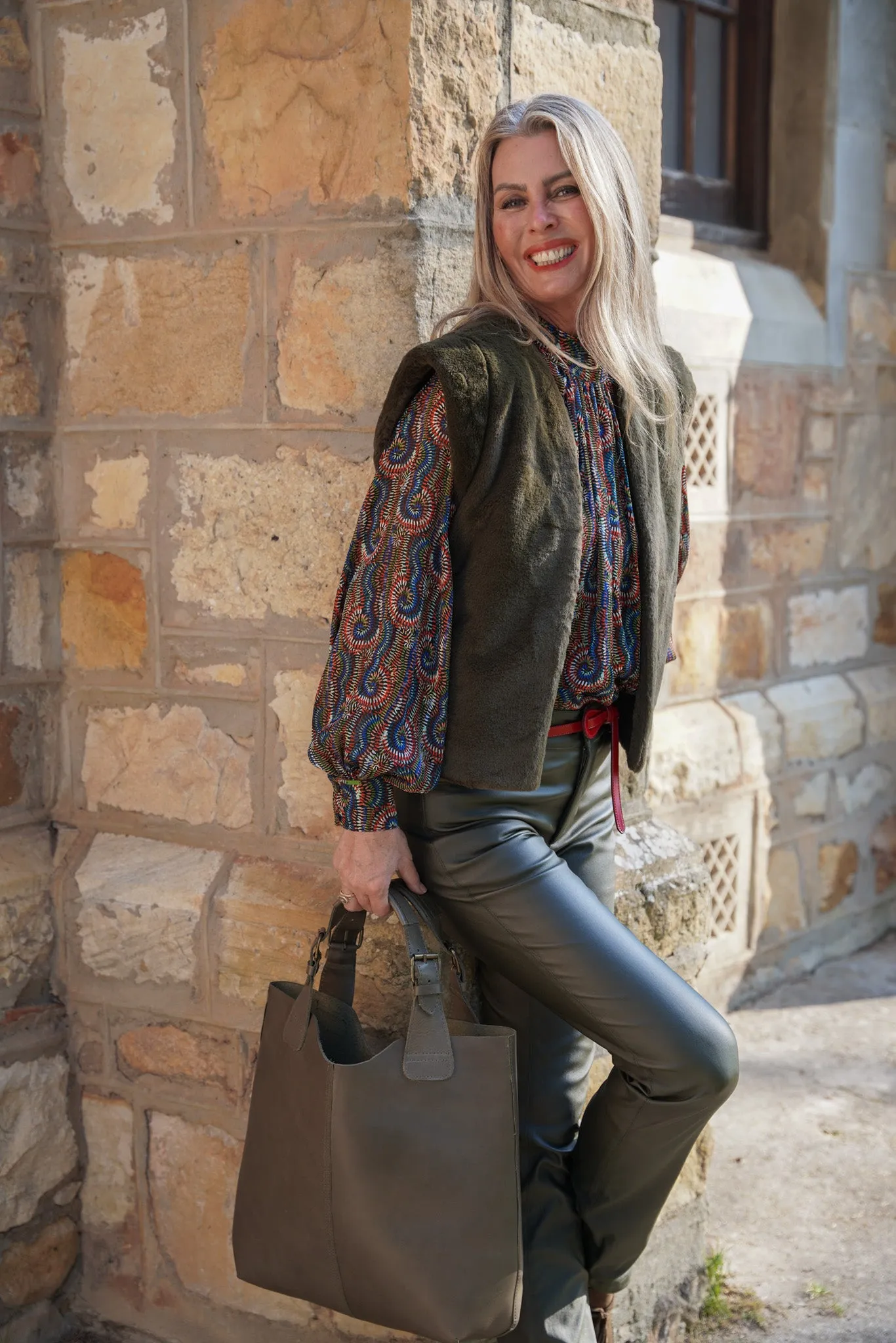Dark Olive Luxe Cropped Gilet