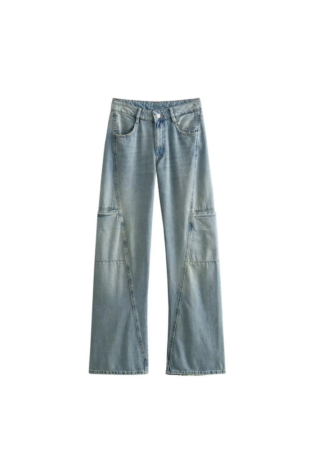 ‘Diana’ Utility Style Mid Rise Jeans