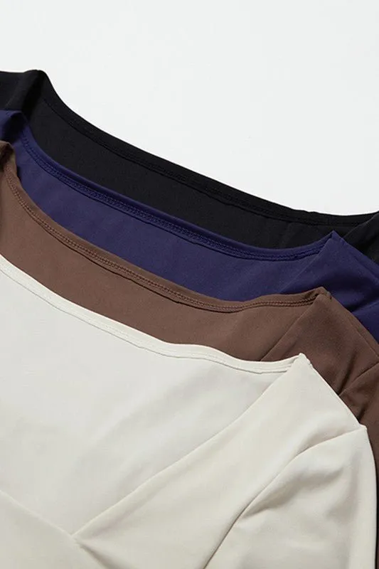 Eboni Long sleeve square collar jumpsuit