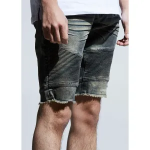 Embellish Hilton Biker Denim Shorts (EMBSU219-127)