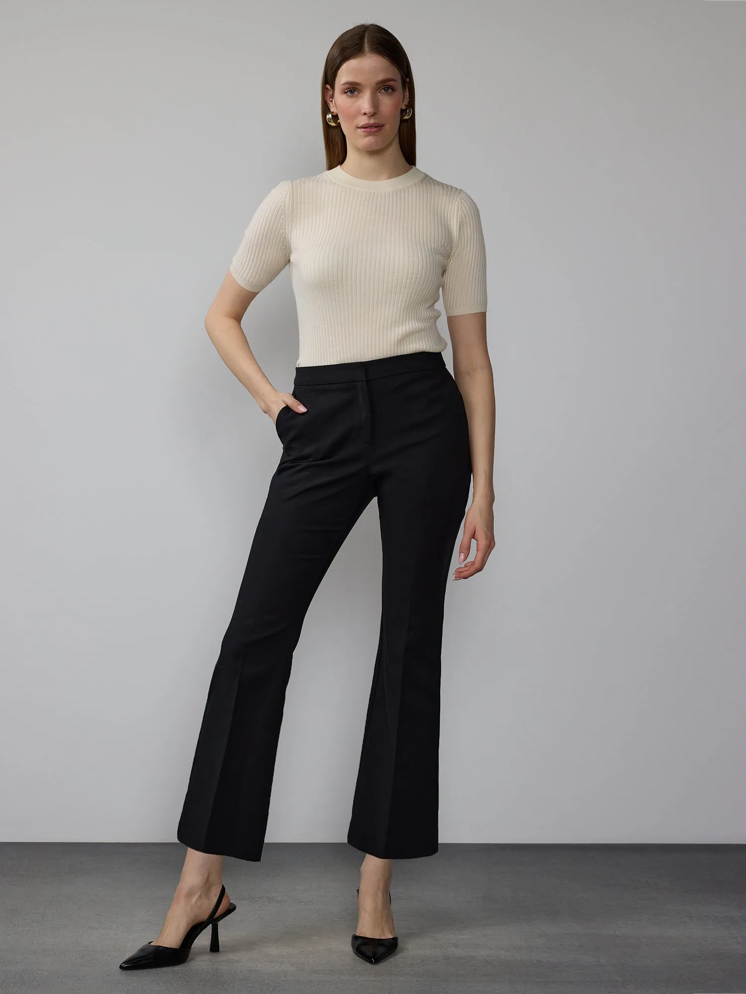 Essential High Rise Bootcut Pants