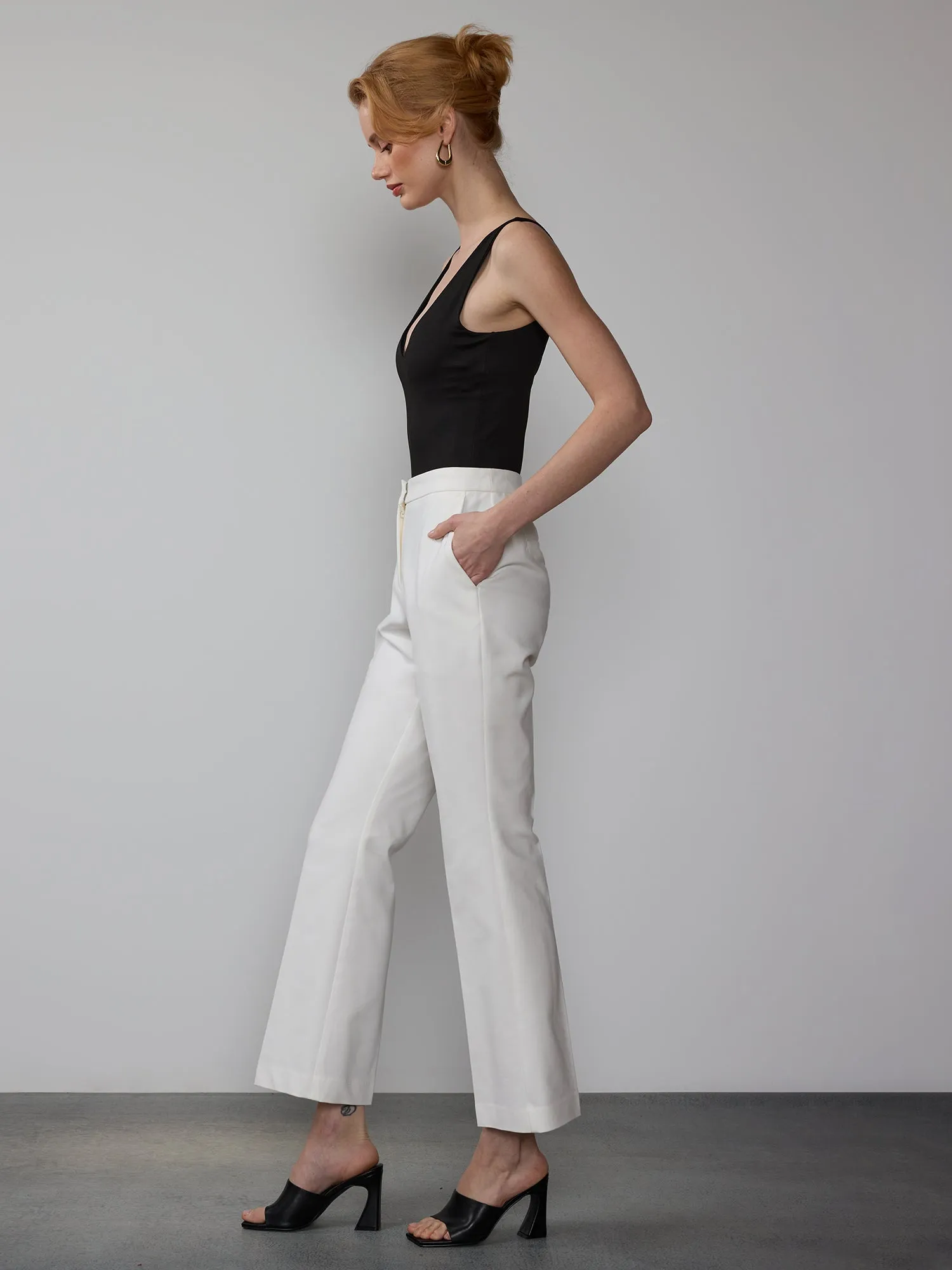 Essential High Rise Bootcut Pants