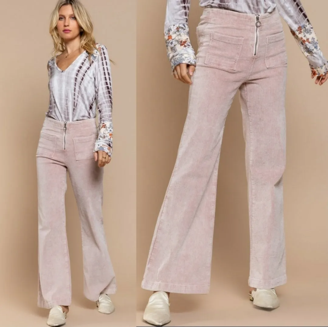 Flared Corduroy Pants