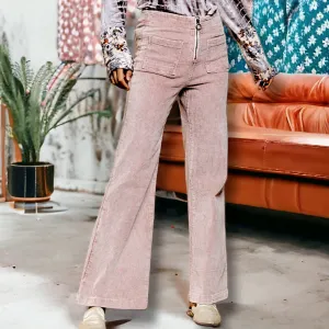 Flared Corduroy Pants