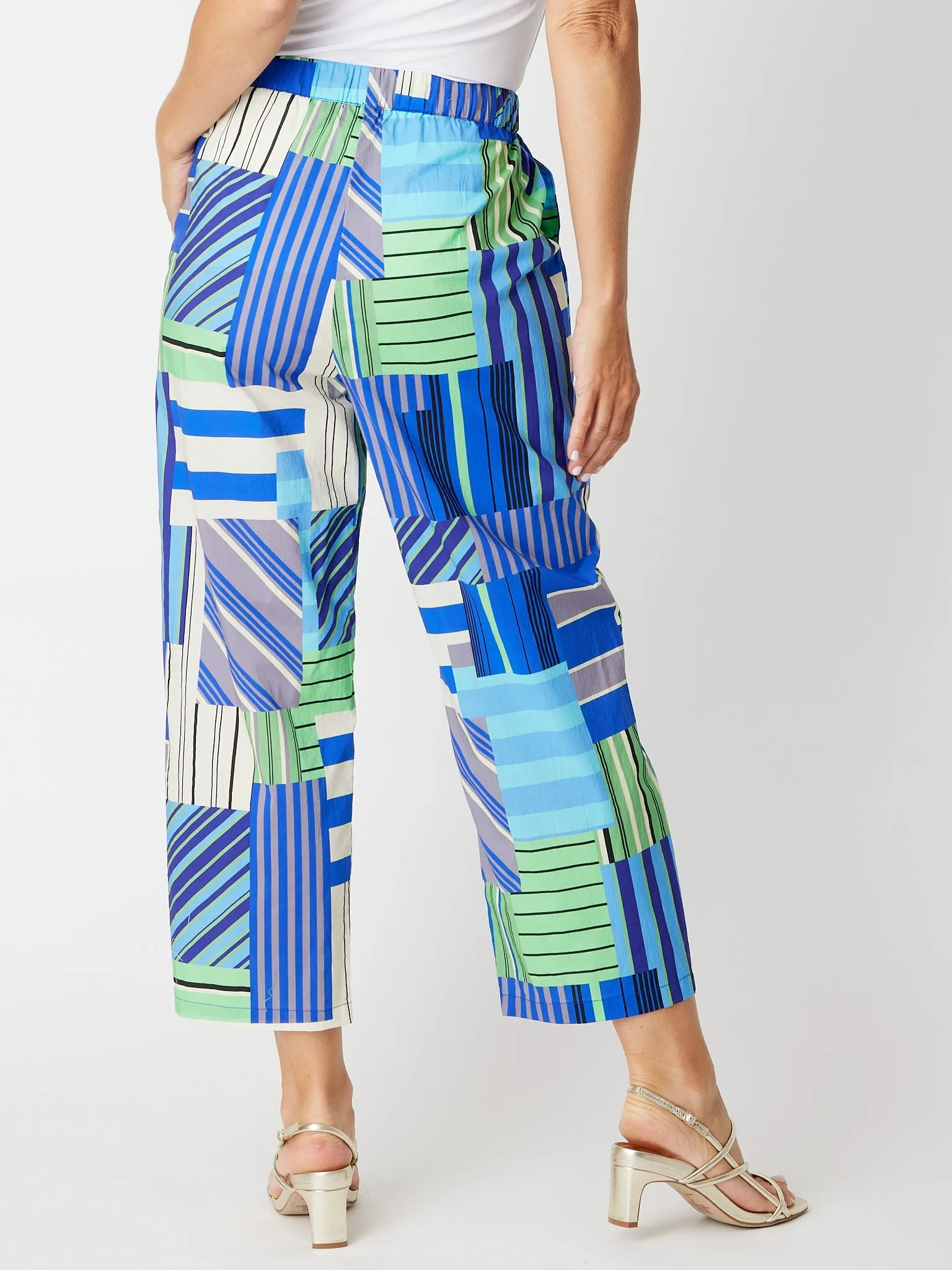 Geo Brights Cotton Pant - 30281 Blue/Multi