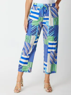 Geo Brights Cotton Pant - 30281 Blue/Multi