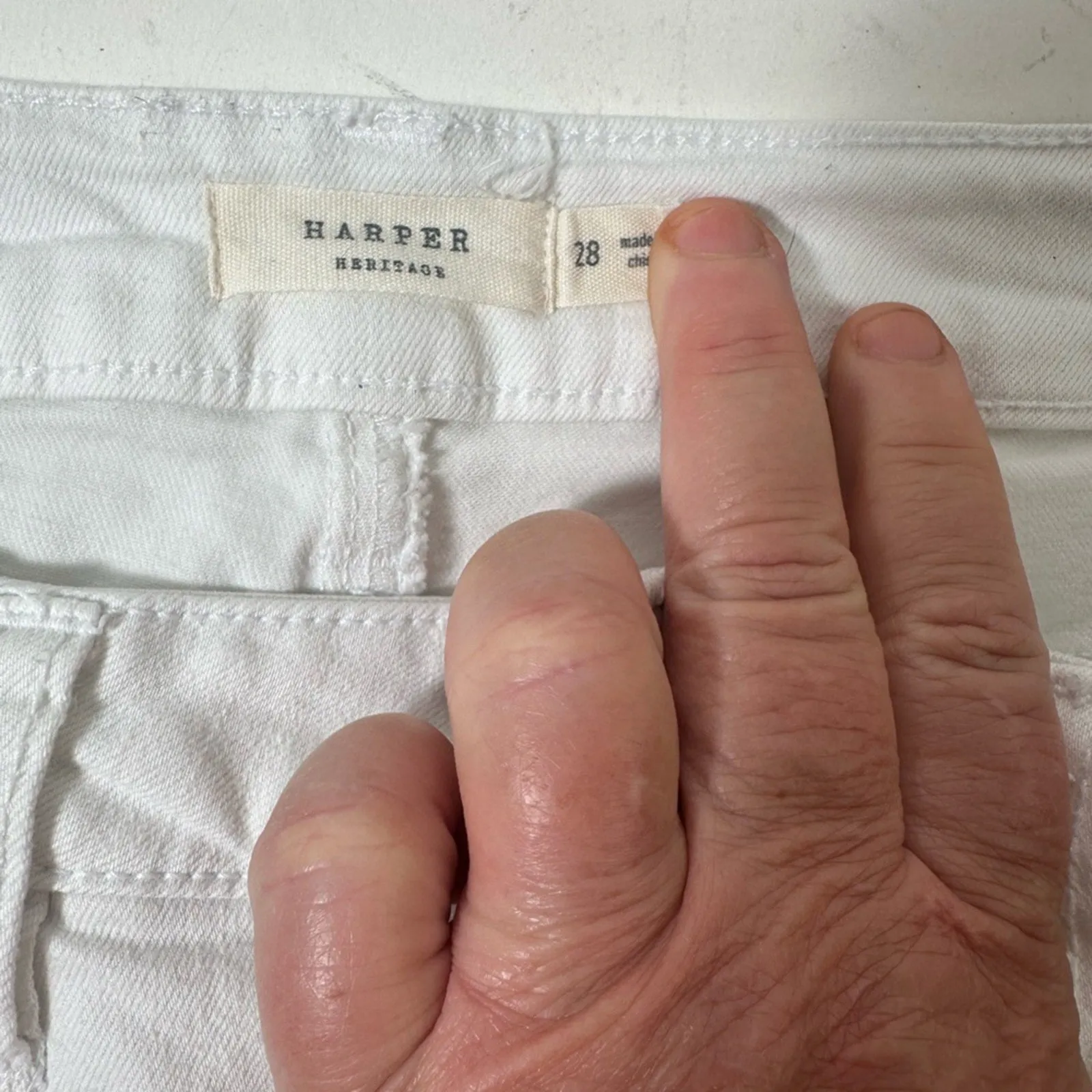 Harper Heritage  Button Front Jean Shorts