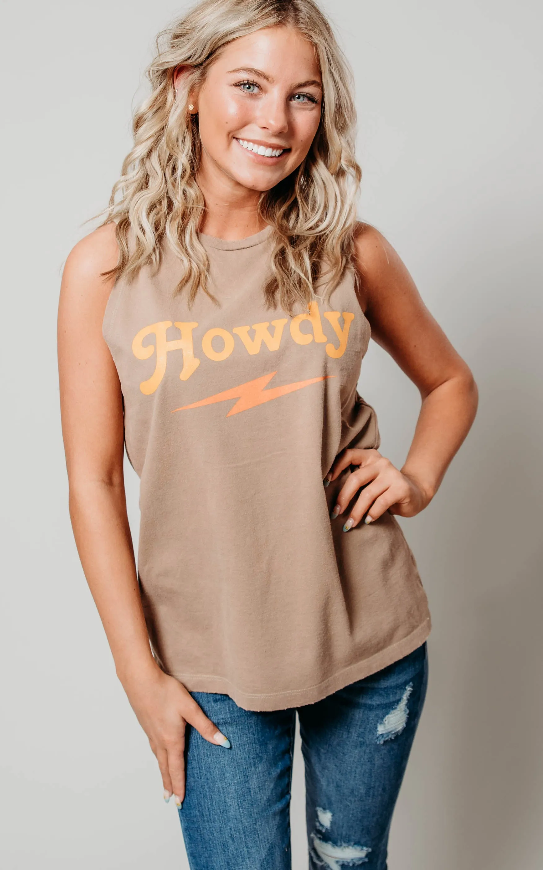 Howdy Bolt Tank Top - Final Sale