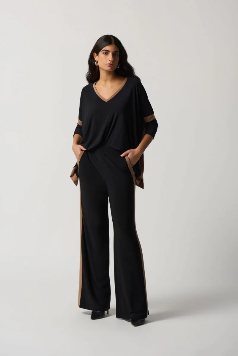 JOSEPH RIBKOFF 233102 Color Block Wide Leg Pants