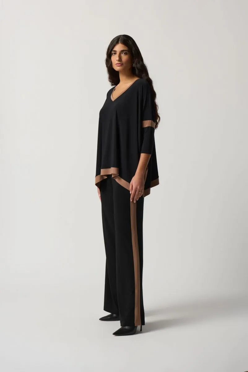 JOSEPH RIBKOFF 233102 Color Block Wide Leg Pants