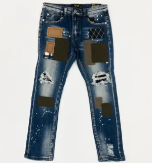 KLEEP Rapose Kid's Washed Skinny Denim Pants
