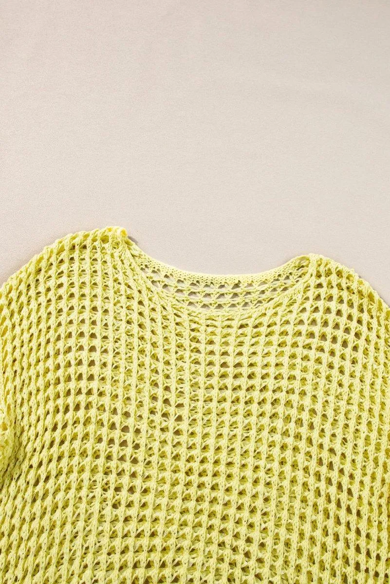 Lacey Crochet Tunic Sweater