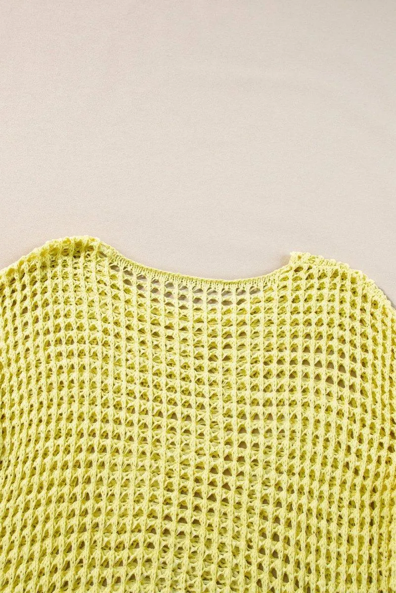 Lacey Crochet Tunic Sweater