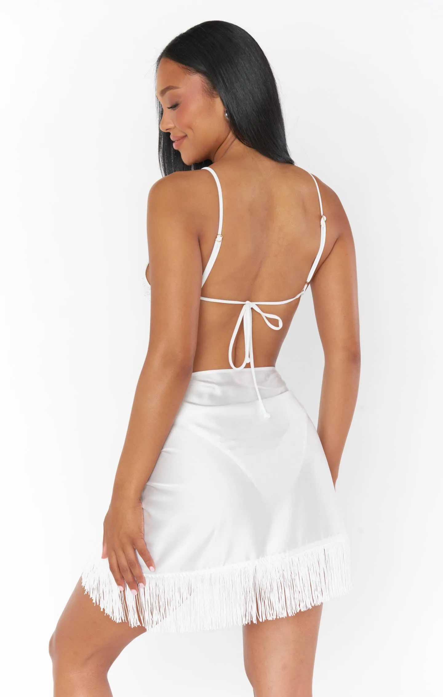 Lido Sarong ~ Ivory Fringe