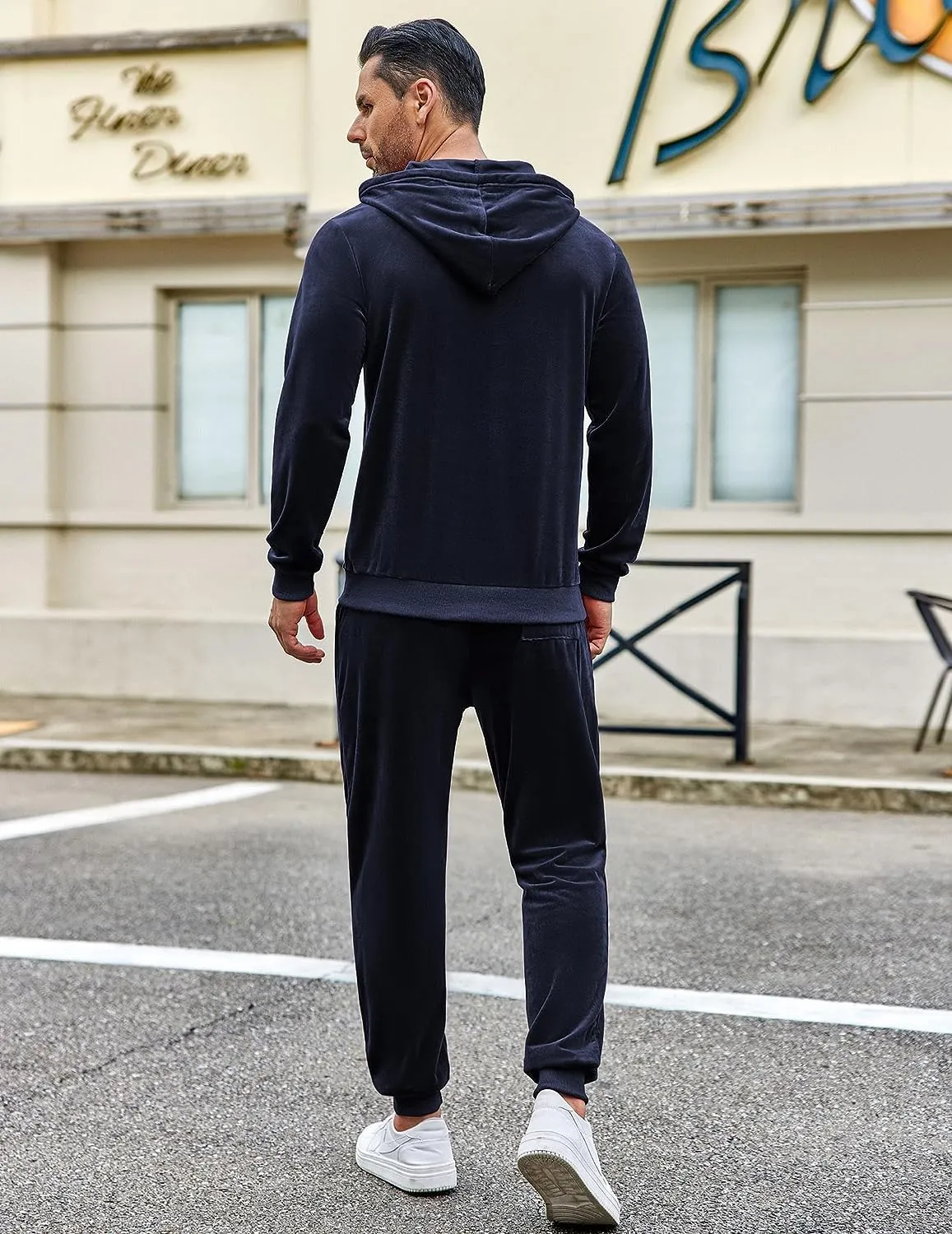 Men's Grey Hoodie & Pants Sweatsuit Set