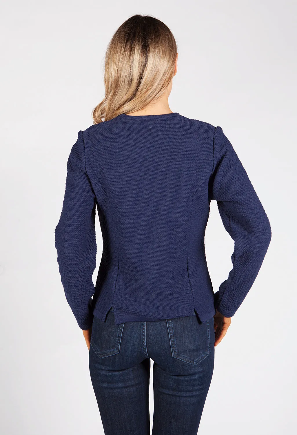 Navy Knit Cardigan