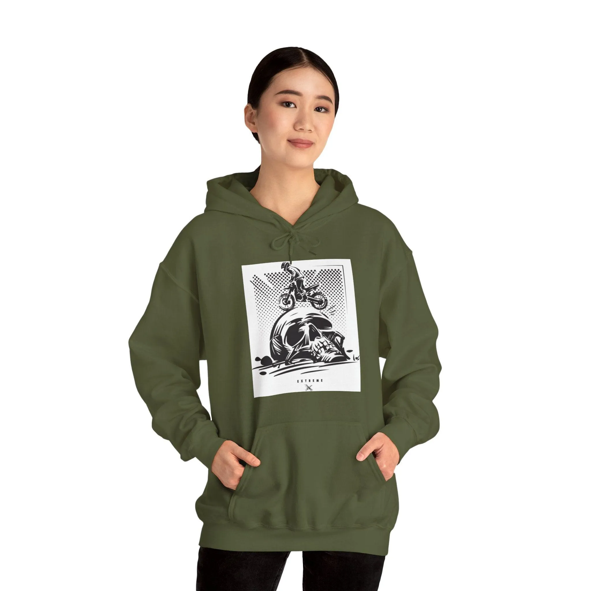 Off Road Skull Unisex Heavy Blend™ Hooded Sweatshirt