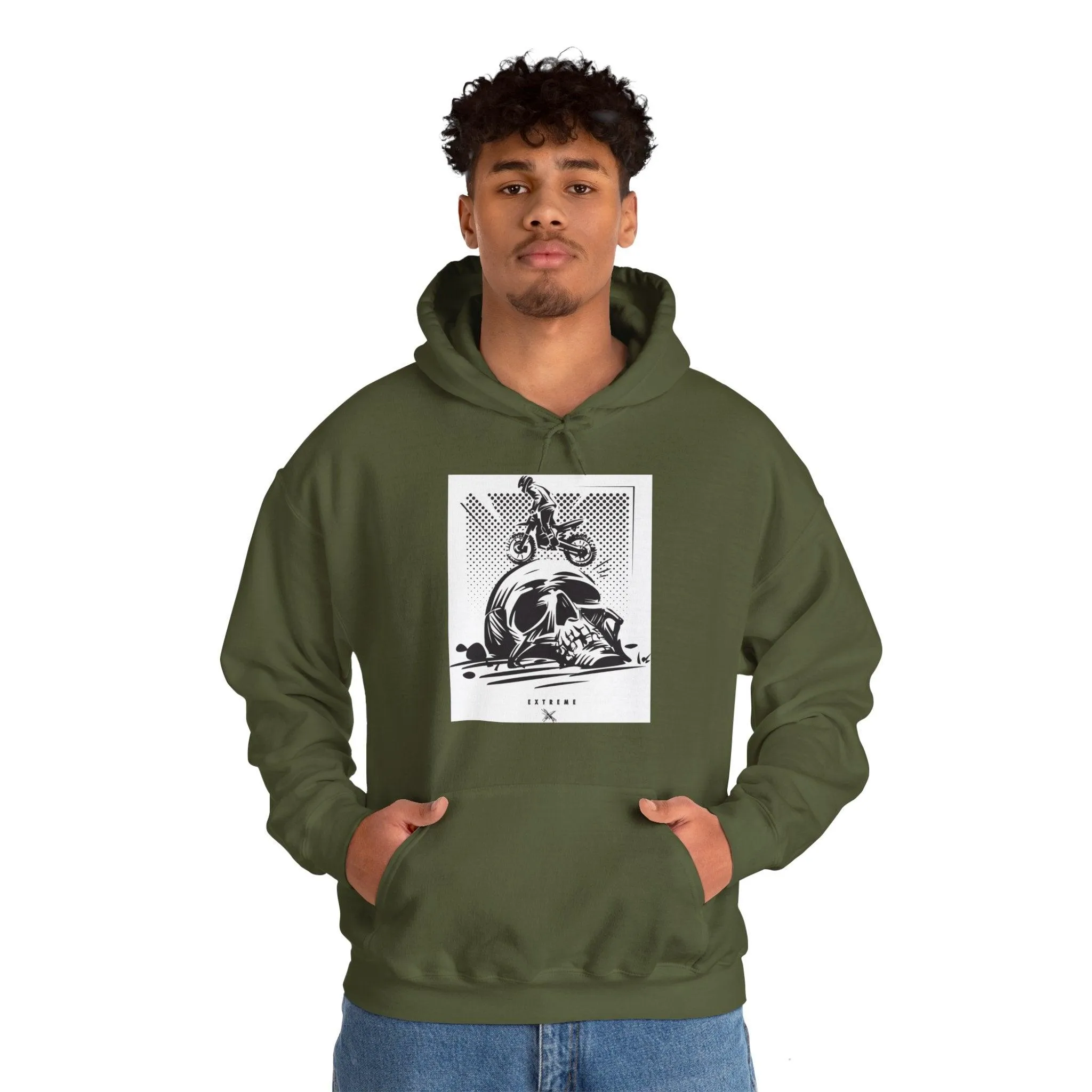 Off Road Skull Unisex Heavy Blend™ Hooded Sweatshirt