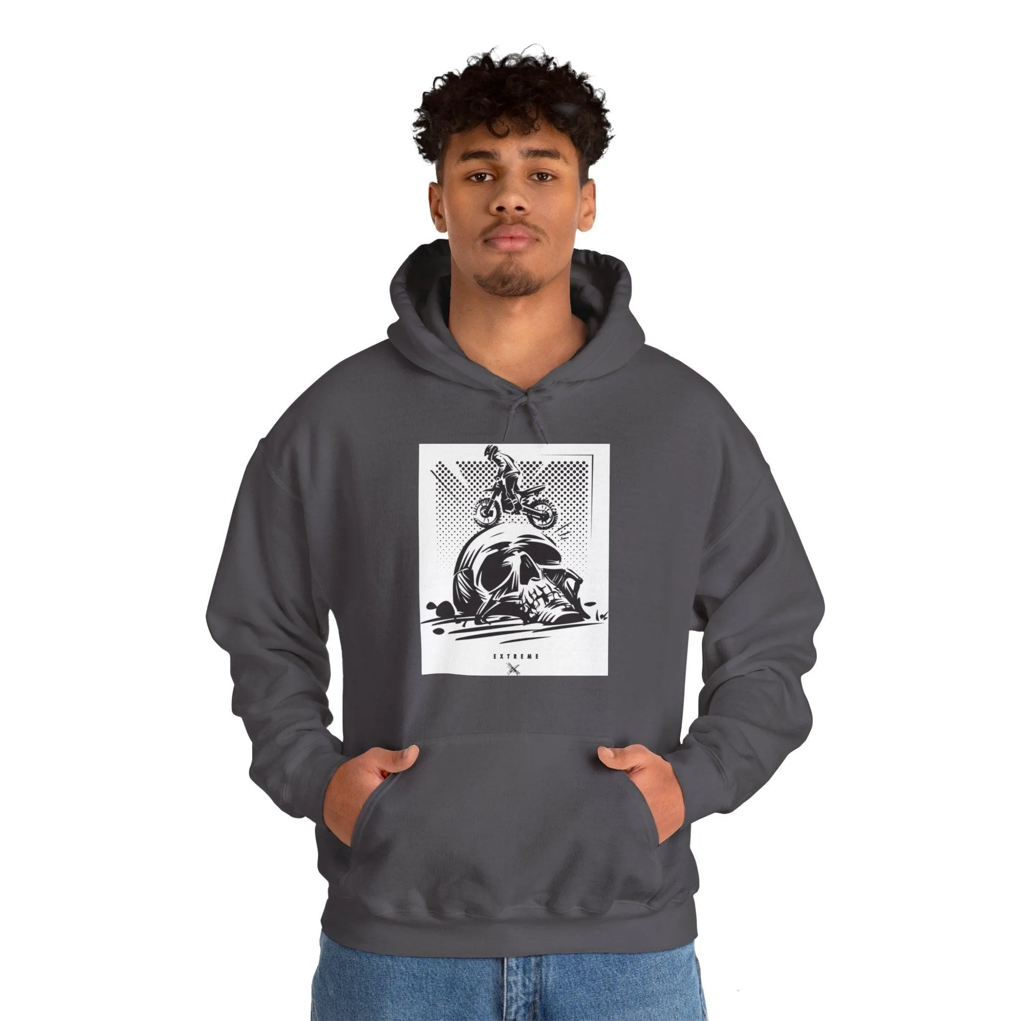 Off Road Skull Unisex Heavy Blend™ Hooded Sweatshirt