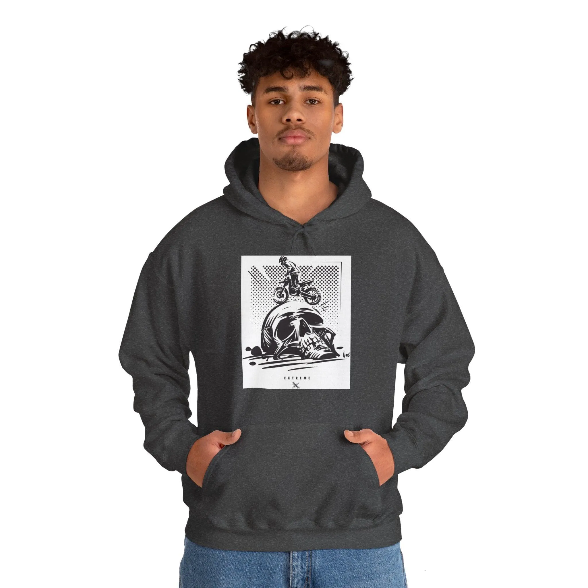 Off Road Skull Unisex Heavy Blend™ Hooded Sweatshirt