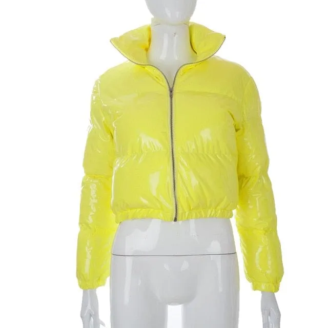 Ohsaucy Foil Look and Fluffy Faux Fur Bubble Puffers