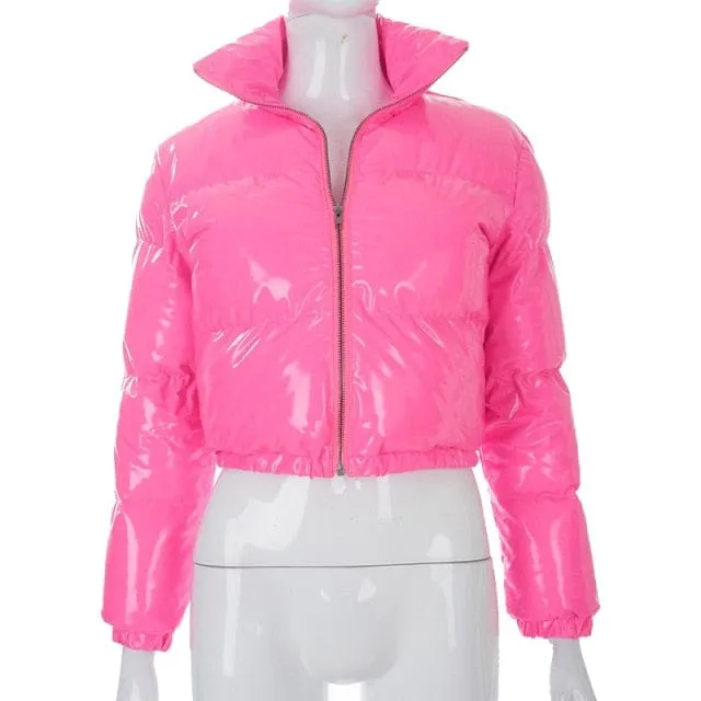 Ohsaucy Foil Look and Fluffy Faux Fur Bubble Puffers