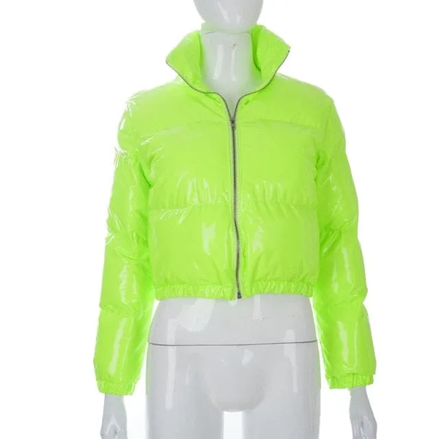 Ohsaucy Foil Look and Fluffy Faux Fur Bubble Puffers