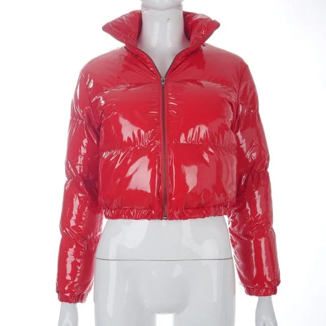 Ohsaucy Foil Look and Fluffy Faux Fur Bubble Puffers